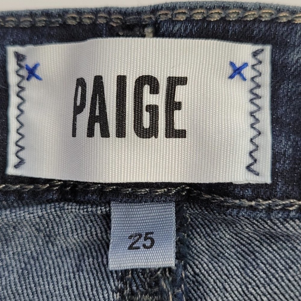 Paige Jimmy Jimmy Jean Shorts Blue Size 25 - Picture 9 of 15